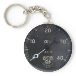 Old pressure gauge / old instrument / dial meter key chain