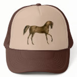 Old Print Horse Image Trucker Hats