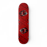 Old red door in Zurich, Switzerland Skateboard Deck