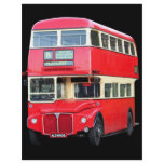 Old red London bus from around 1950 flyers