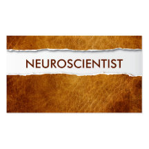 Old Ripped Paper Neuroscience Business Card