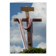 Old Rugged Cross Jesus Easter Resurrection Card