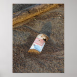 Old Rusty Beer Can along the Mississippi River posters