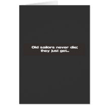 Old Sailors Little Dinghy Greeting Card