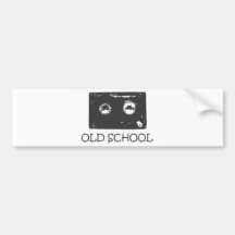 Old School cassette! Bumper Stickers