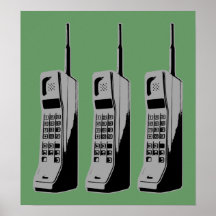 Old School Cell Phones Posters