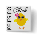 Old School Chick Pin