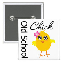 Old School Chick Pin