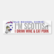 OLD SCHOOL CHRISTIAN BUMPER STICKER