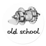 Old School Coaster Hub Sticker