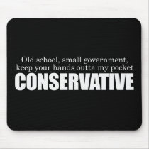 Old School Conservative Bumpersticker Mousepad