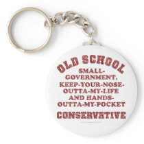 Old School Conservative Keychain