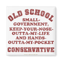 Old School Conservative Refrigerator Magnet