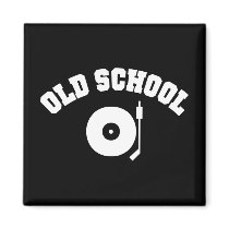 Old School DJ Record Player Magnet