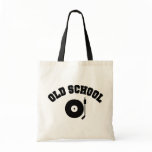 Old School DJ Record Player Tote Bag