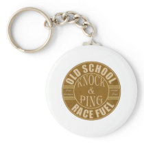 old school drag race fuel keychain
