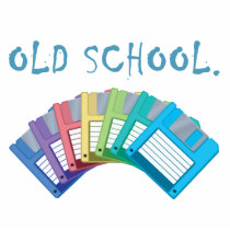 old school floppy discs photo cutouts