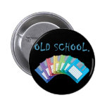 old school floppy discs pinback button