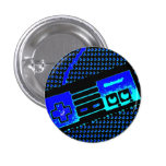 old school game controller pinback buttons