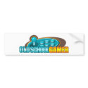 Old School Gamer Arcade Stick Buttons bumper stickers