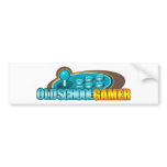 Old School Gamer Arcade Stick Buttons bumper stickers