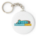 Old School Gamer Arcade Stick Buttons keychains