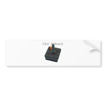 Old School Joystick Bumper Sticker