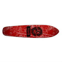 Old School Red Anarchy Deck Skate Boards