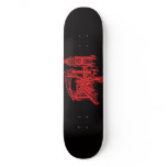 Old school red logo deck skateboards
