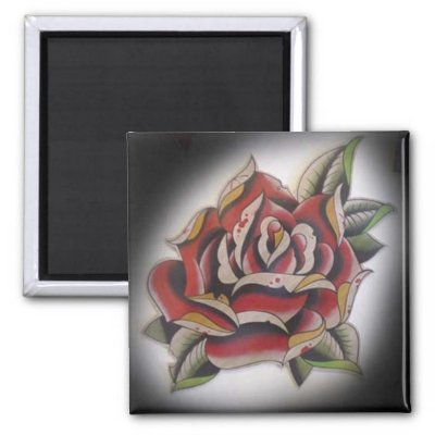 old school rose magnets by The Body Shoppe support the body shoppe