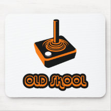 Old School Skool Gamer Joystick Video Controller Mousepad