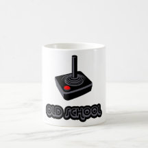 Old School Skool Gamer Joystick Video Controller Coffee Mugs