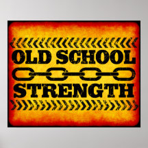 Old School Strength Poster