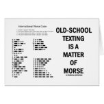 Old-School Texting Is A Matter Of Morse cards
