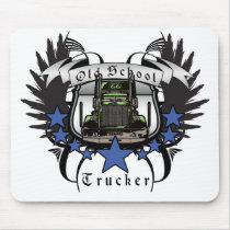 Old School Trucker Mouse Mat
