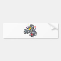 old school vinyl records bumper stickers