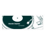 Old School Wax / Turntable Business Card