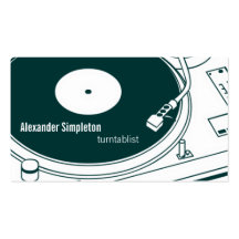 Old School Wax / Turntable Business Cards