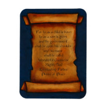Old Scroll: Scripture, Bible Verse: Isaiah Magnets