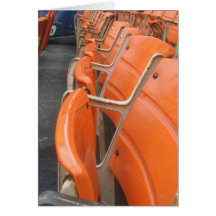 Old Shea Stadium Seats Greeting Cards