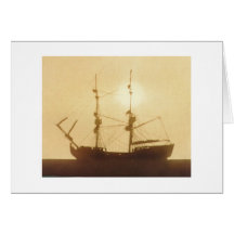 Old Ship Greeting Cards