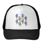 Old Skool retro Robots Mesh Hats
