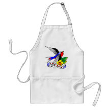 Old Skool Swallow Tattoo Aprons
