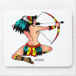 Old Skool Tattoo Sexy Indian Girl mousepads