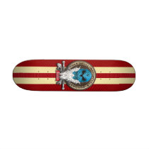 Old-Skull_MotorcycleBuylder-SHAPE I Skateboard