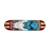 Old-Skull_MotorcycleBuylder-SHAPE II Skate Boards