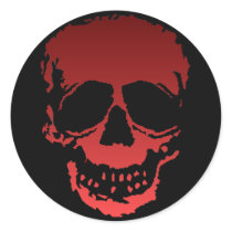 Old Skull red Stickers
