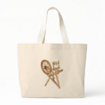 Old spinning-wheel canvas bags