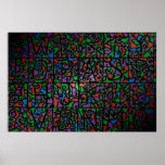 Old stained-glass window 2 posters