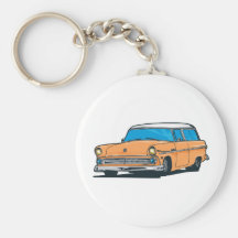 Old Station Wagon Key Chain